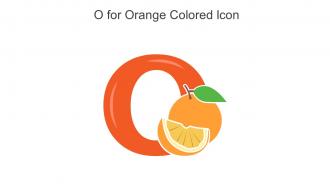 O For Orange Colored Icon In Powerpoint Pptx Png And Editable Eps Format
