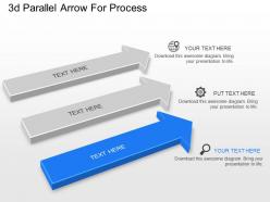 Oa 3d parallel arrow for process powerpoint template