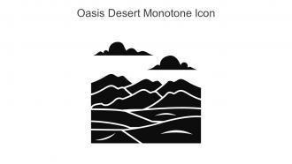 Oasis Desert Monotone Icon In Powerpoint Pptx Png And Editable Eps Format