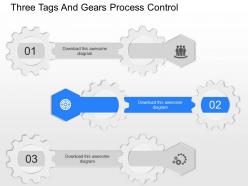 Ob three tags and gears process control powerpoint template