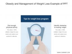 Obesity and management of weight loss example of ppt