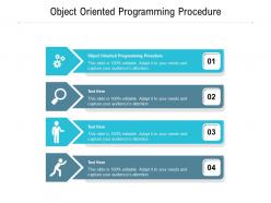Object oriented programming procedure ppt powerpoint presentation file design templates cpb