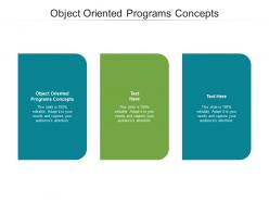 Object oriented programs concepts ppt powerpoint presentation model samples cpb