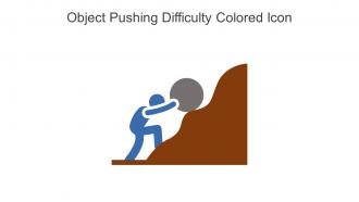 Object Pushing Difficulty Colored Icon In Powerpoint Pptx Png And Editable Eps Format