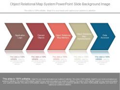 Object relational map system powerpoint slide background image