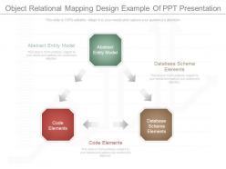 Object relational mapping design example of ppt presentation