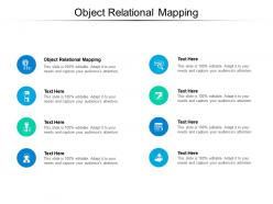 Object relational mapping ppt powerpoint presentation icon graphic images cpb