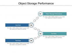 Object storage performance ppt powerpoint presentation ideas elements cpb