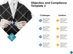 Objection and compliance checklist management ppt powerpoint presentation file design inspiration