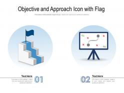 Objective and approach icon with flag