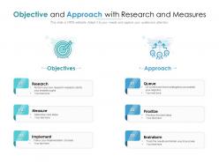 Objective and approach with research and measures