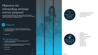 Objective For Rebranding Strategy Brand Identity Enhancement And Repositioning Service Proposal
