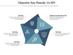 Objective key results vs kpi ppt powerpoint presentation infographic template brochure cpb