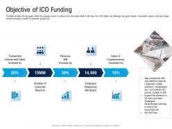 Objective of ico funding pitch deck for cryptocurrency funding ppt professional