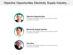Objective Opportunities Electricity Supply Industry Product Technology Development