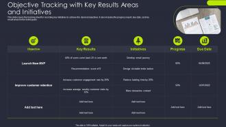 Objective Tracking With Key Results Areas And Initiatives