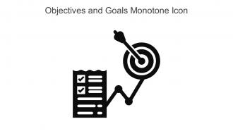 Objectives And Goals Monotone Icon In Powerpoint Pptx Png And Editable Eps Format