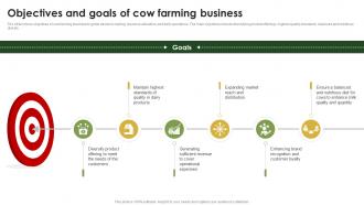 Objectives And Goals Of Cow Farming Business Plan BP SS