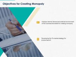Objectives for creating monopoly ppt powerpoint presentation slides templates