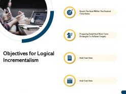 Objectives for logical incrementalism short ppt powerpoint presentation portfolio slides