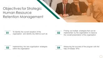 Objectives For Strategic Human Resource Strategic Human Resource Retention Management