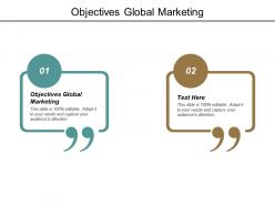 Objectives global marketing ppt powerpoint presentation model information cpb