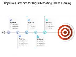Objectives graphics for digital marketing online learning infographic template