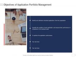 Objectives of application portfolio management enterprise application portfolio management ppt structure