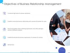 Objectives of business relationship management ppt powerpoint presentation professional show