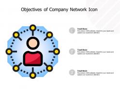 Objectives of company network icon