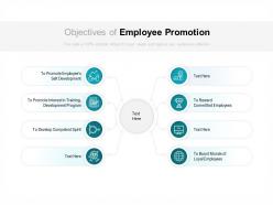 Objectives of employee promotion