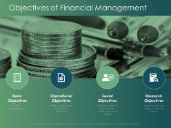 Objectives of financial management currency ppt powerpoint presentation infographics grid