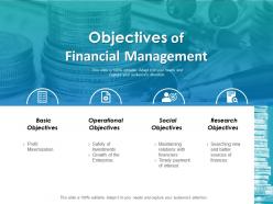 Objectives of financial management ppt layouts outline