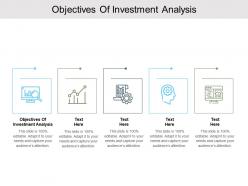 Objectives of investment analysis ppt powerpoint presentation show design ideas cpb