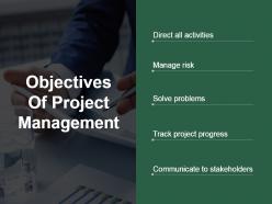 Objectives of project management presentation backgrounds