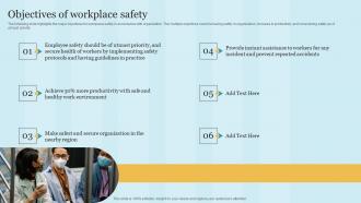 Objectives Of Workplace Safety Maintaining Health And Safety Ppt Grid
