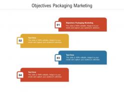 Objectives packaging marketing ppt powerpoint presentation show examples cpb
