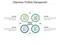 Objectives portfolio management ppt powerpoint presentation visual aids cpb