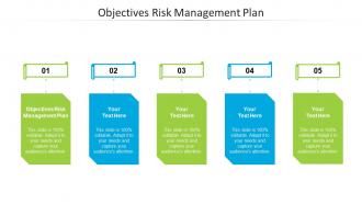 Objectives risk management plan ppt powerpoint presentation infographic template graphics cpb