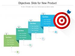 Objectives slide for new product infographic template