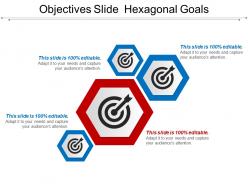 Objectives slide hexagonal goals