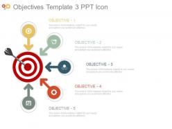 Objectives template3 ppt icon