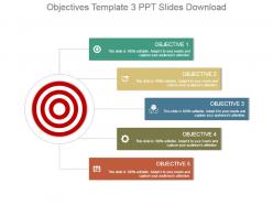 Objectives template 3 ppt slides download