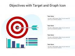 Objectives with target and graph icon