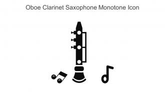 Oboe Clarinet Saxophone Monotone Icon In Powerpoint Pptx Png And Editable Eps Format