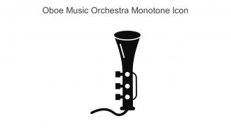 Oboe Music Orchestra Monotone Icon In Powerpoint Pptx Png And Editable Eps Format