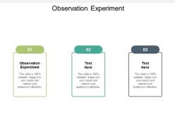 Observation experiment ppt powerpoint presentation layouts outline cpb