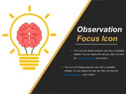 Observation focus icon ppt images