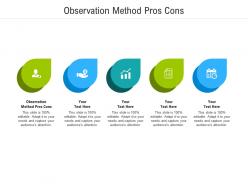 Observation method pros cons ppt powerpoint presentation layouts files cpb