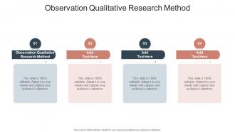 Observation Qualitative Research Method In Powerpoint And Google Slides Cpb